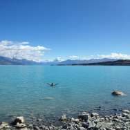 glacier lake, South Island, New Zealand